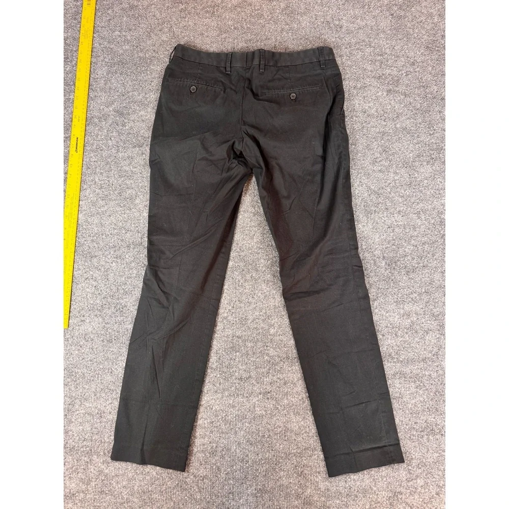 Express Innovator Pants Mens 30x27 Black Slim Chino Dress Trousers Stretch